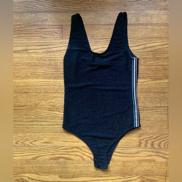 Black Glitter Bodysuit - Picture 2 of 4